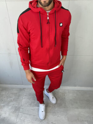 Muška komplet trenerka V Crvena