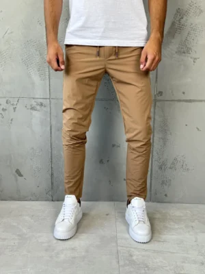 Muške Šuškave Pantalone Braon