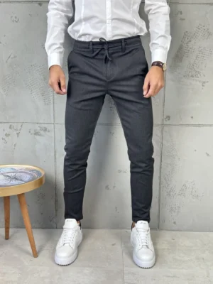 Muške pantalone sa učkurom - tamnosiva