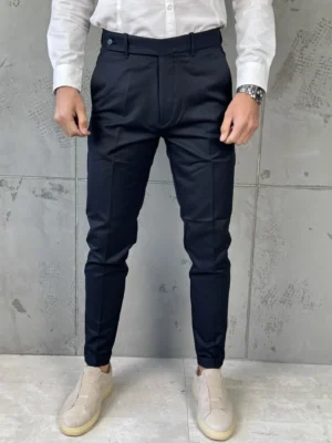 Muške elegantne pantalone Verdi Teget