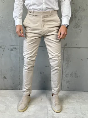 Muške elegantne pantalone Verdi Bež