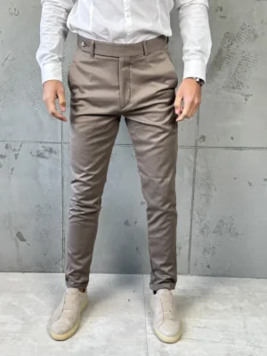 Muške elegantne pantalone Verdi Krem