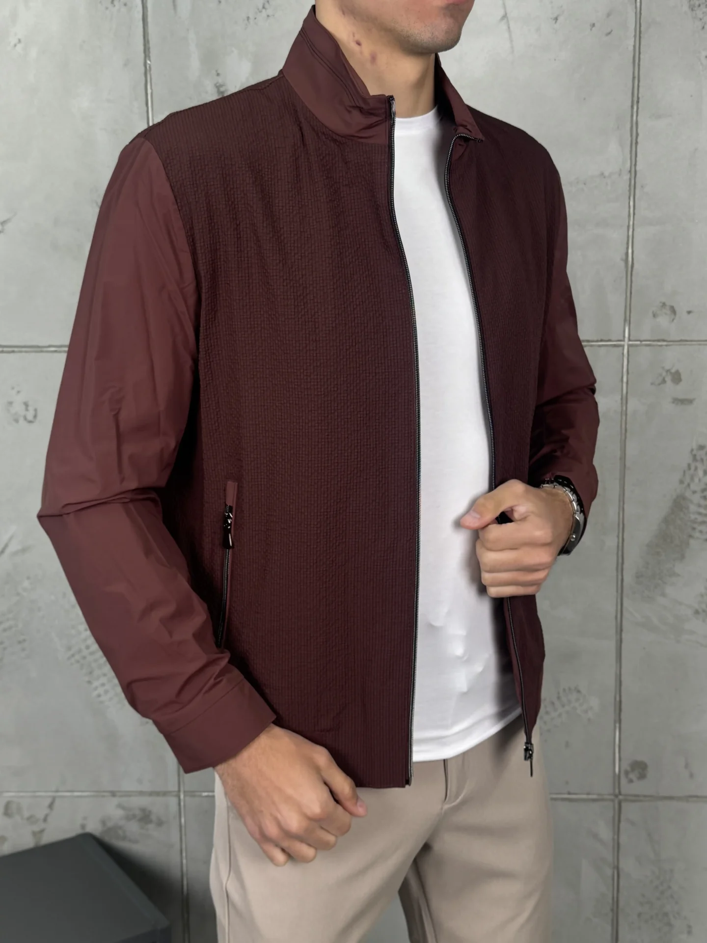 Muška Premium VR jaknica - Bordo - Slika 2