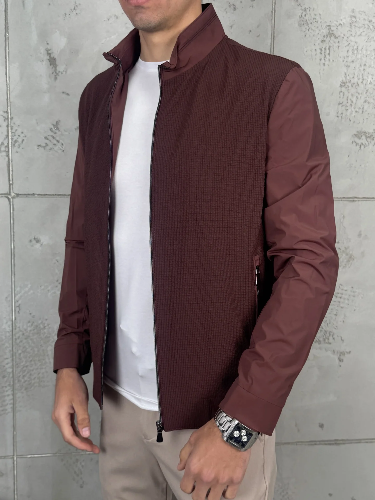 Muška Premium VR jaknica - Bordo - Slika 3